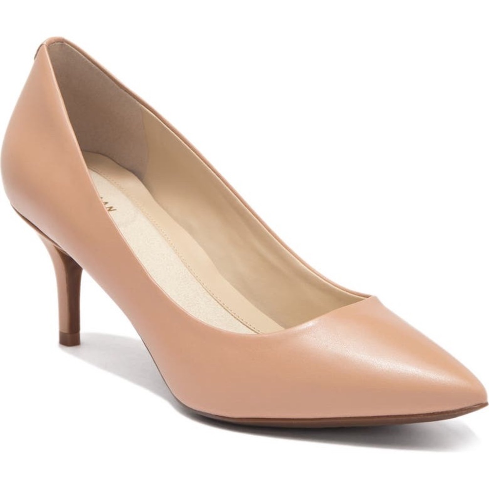 Cole Haan Womens The Go-to Park Pump Brush Leather Size 10.5 US W17536 Heels